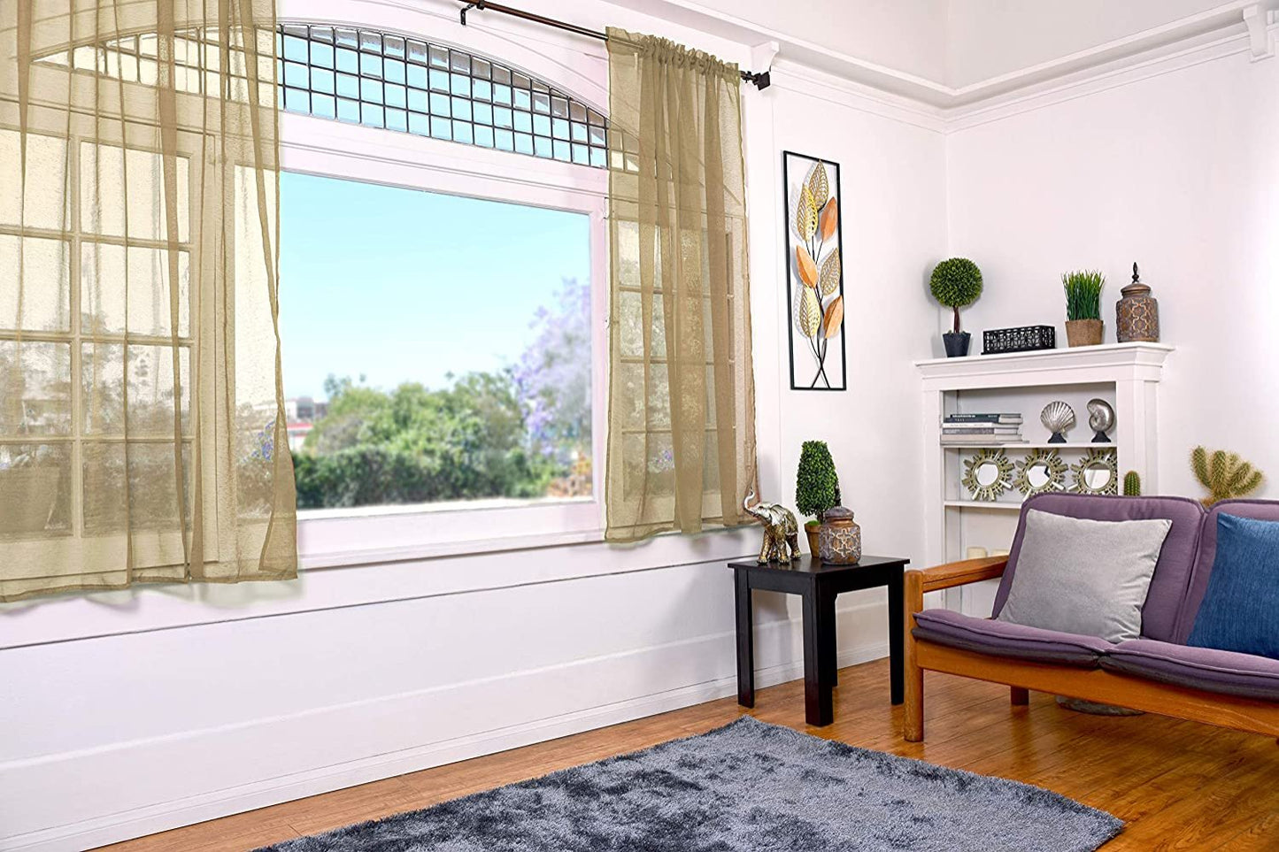 Sheer Curtains Set of 2 Panels | Any Linen