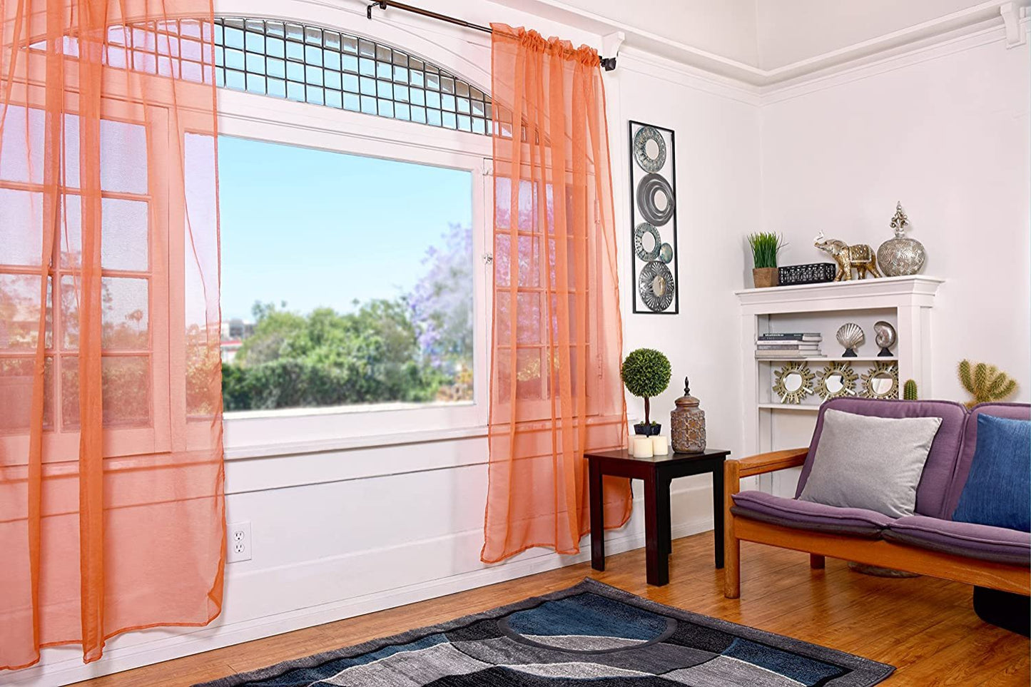 Sheer Curtains Set of 2 Panels | Any Linen