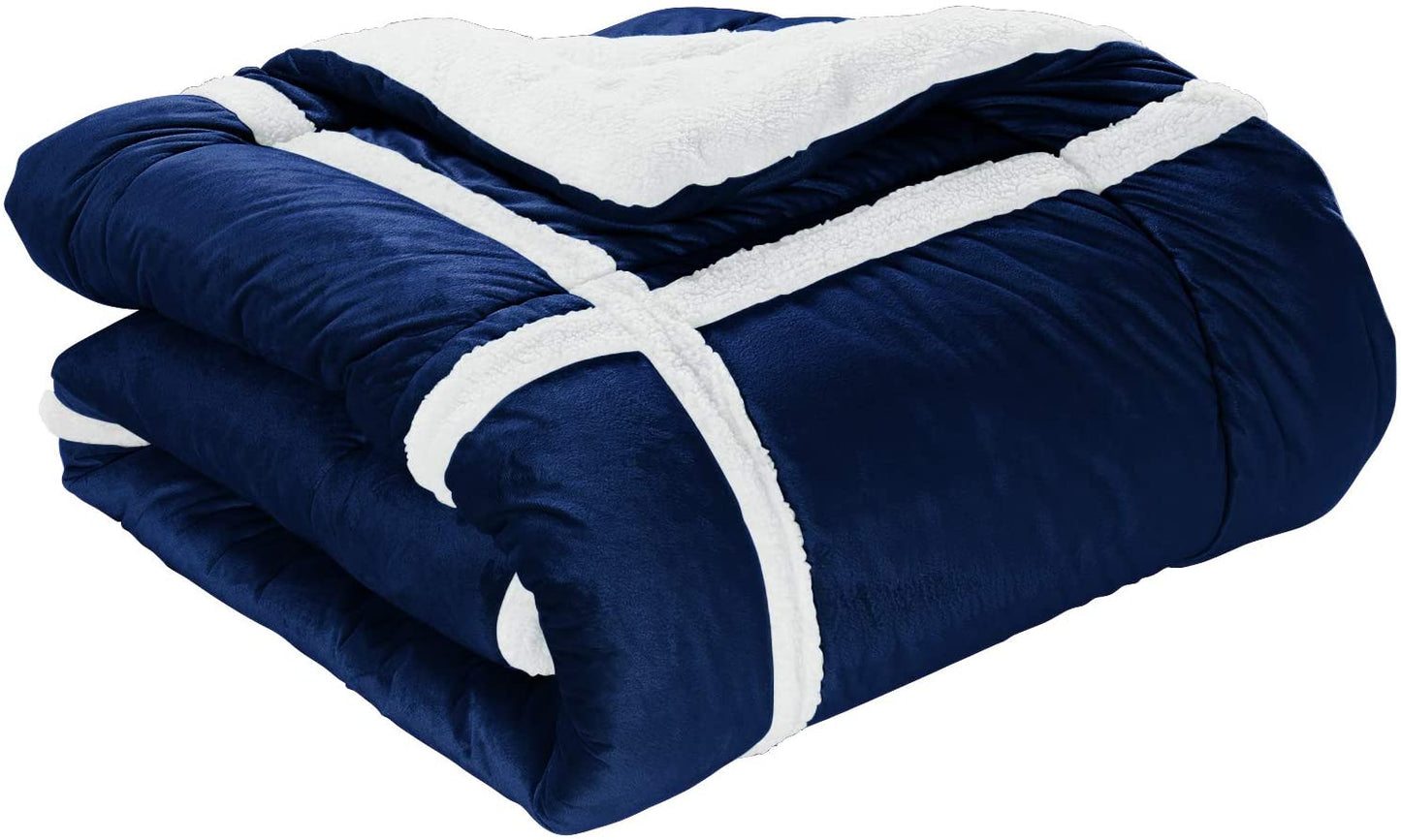 Softest Coziest Heavy Weight Sherpa Premium Quality Down Comforter Set