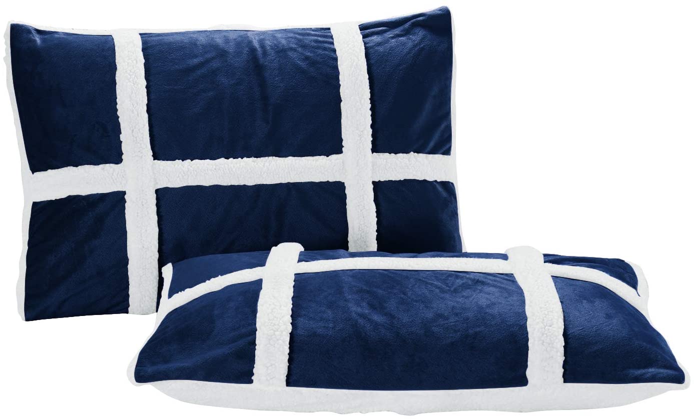 Softest Coziest Heavy Weight Sherpa Premium Quality Down Comforter Set