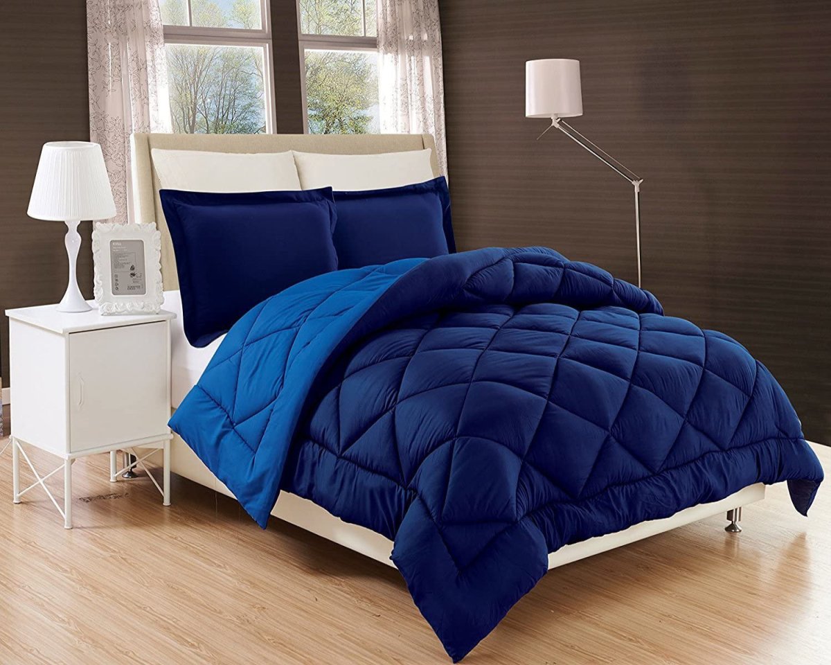 All Season Comforter Super Soft Down Alternative Reversible 3 pcs Comforter Set - Any Linen