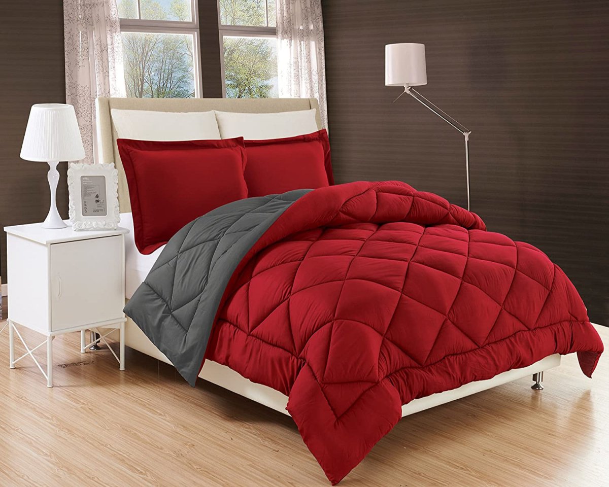 All Season Comforter Super Soft Down Alternative Reversible 3 pcs Comforter Set - Any Linen