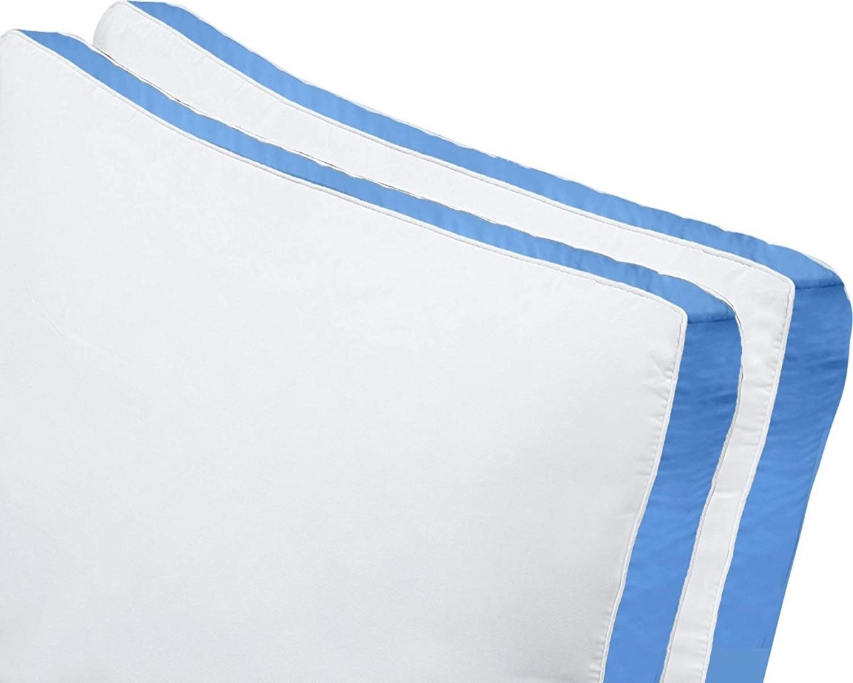Bedding Gusseted Pillow (2 - Pack) Premium Quality - Side Back Sleepers - Any Linen