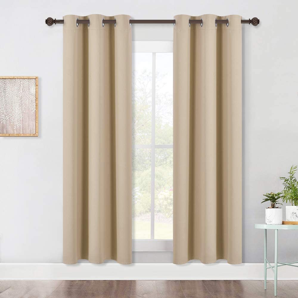 Blackout Window Treatment Thermal Insulated Grommet Drapery Panels - Any Linen