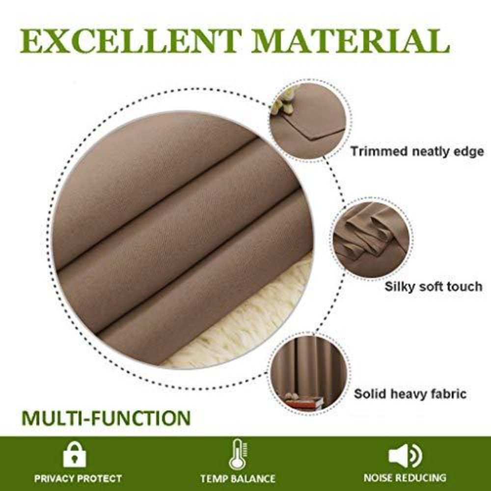Blackout Window Treatment Thermal Insulated Grommet Drapery Panels - Any Linen