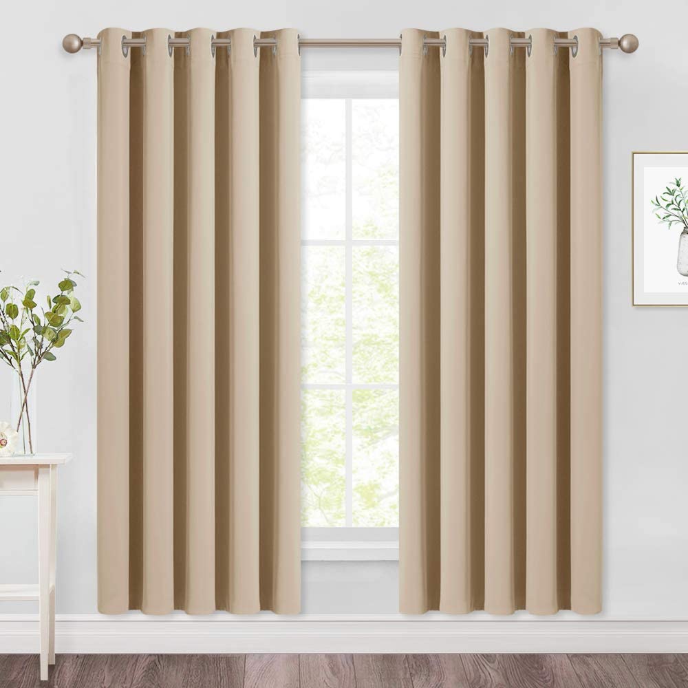 Blackout Window Treatment Thermal Insulated Grommet Drapery Panels - Any Linen