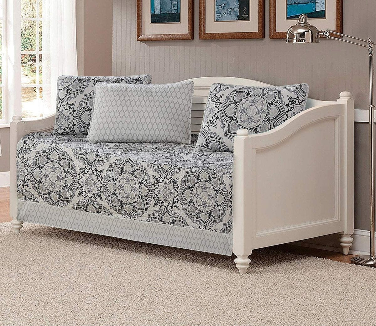 Day Bed Cover Modern Reversible 5 pcs Set - Any Linen