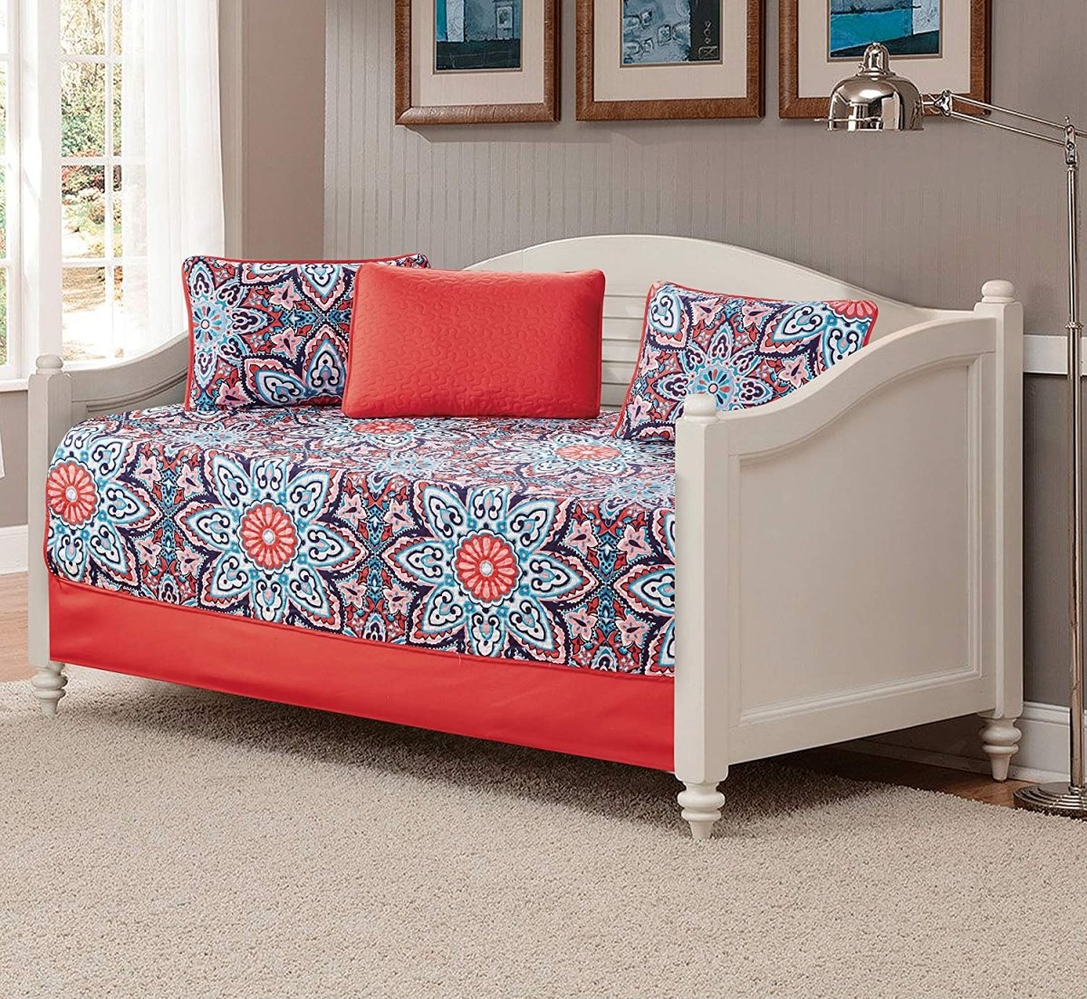 Day Bed Cover Modern Reversible 5 pcs Set - Any Linen