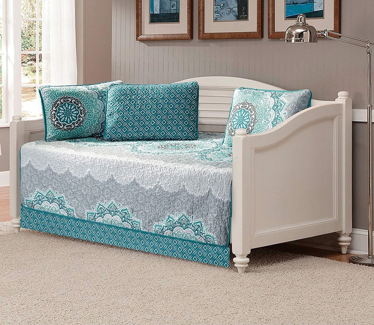 Day Bed Cover Modern Reversible 5 pcs Set - Any Linen