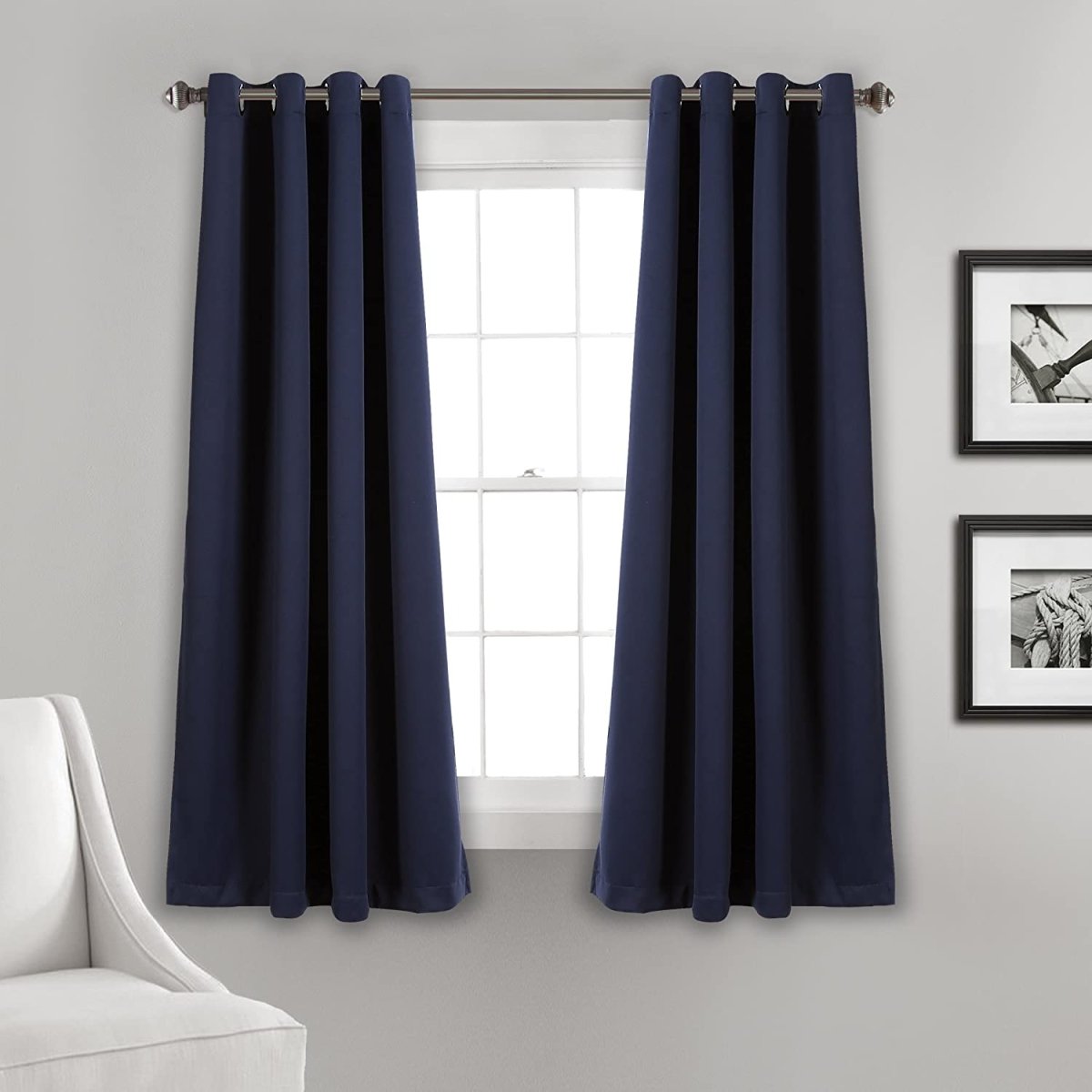 Decor Curtains - Grommet Panel with Insulated Blackout Lining - Any Linen