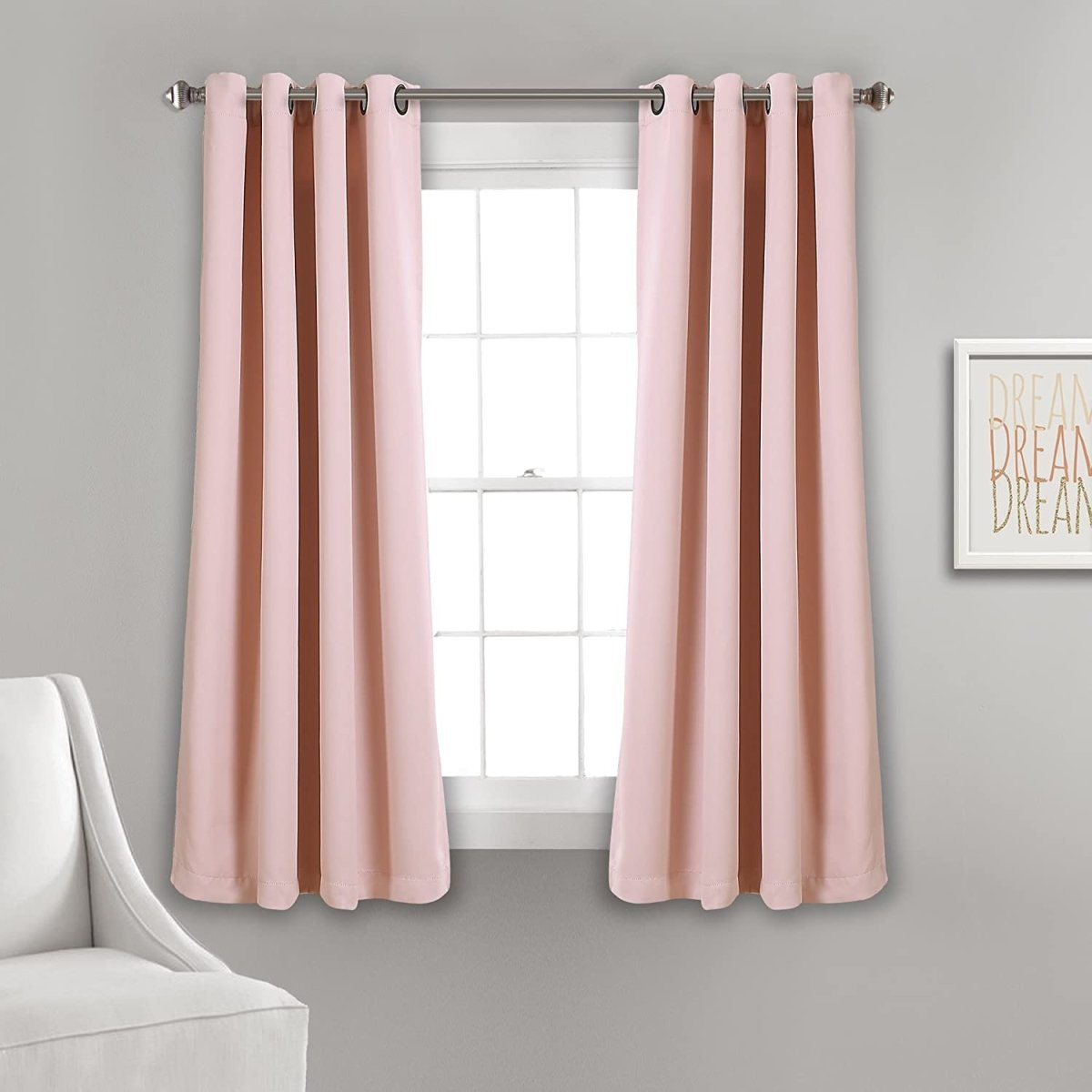 Decor Curtains - Grommet Panel with Insulated Blackout Lining - Any Linen