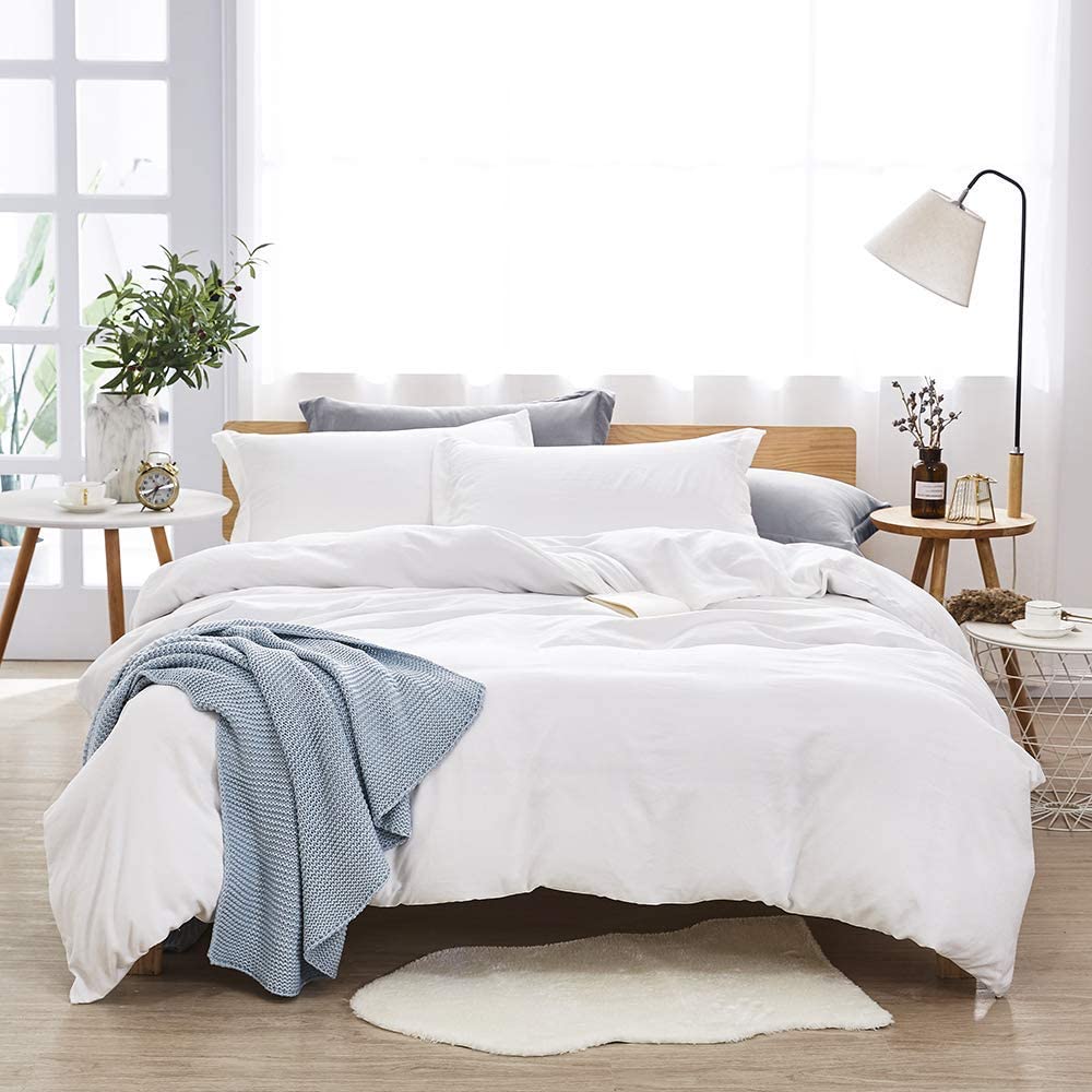 Duvet Cover Set Soft Breathable Zipper Closure - Any Linen