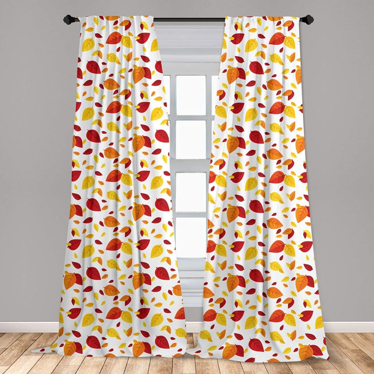 Exotic Inspired Pattern Decorative Window Rod Pocket Curtains - Any Linen