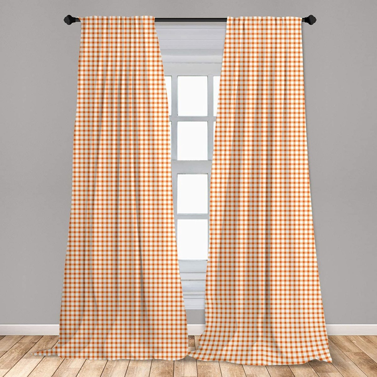 Exotic Inspired Pattern Decorative Window Rod Pocket Curtains - Any Linen