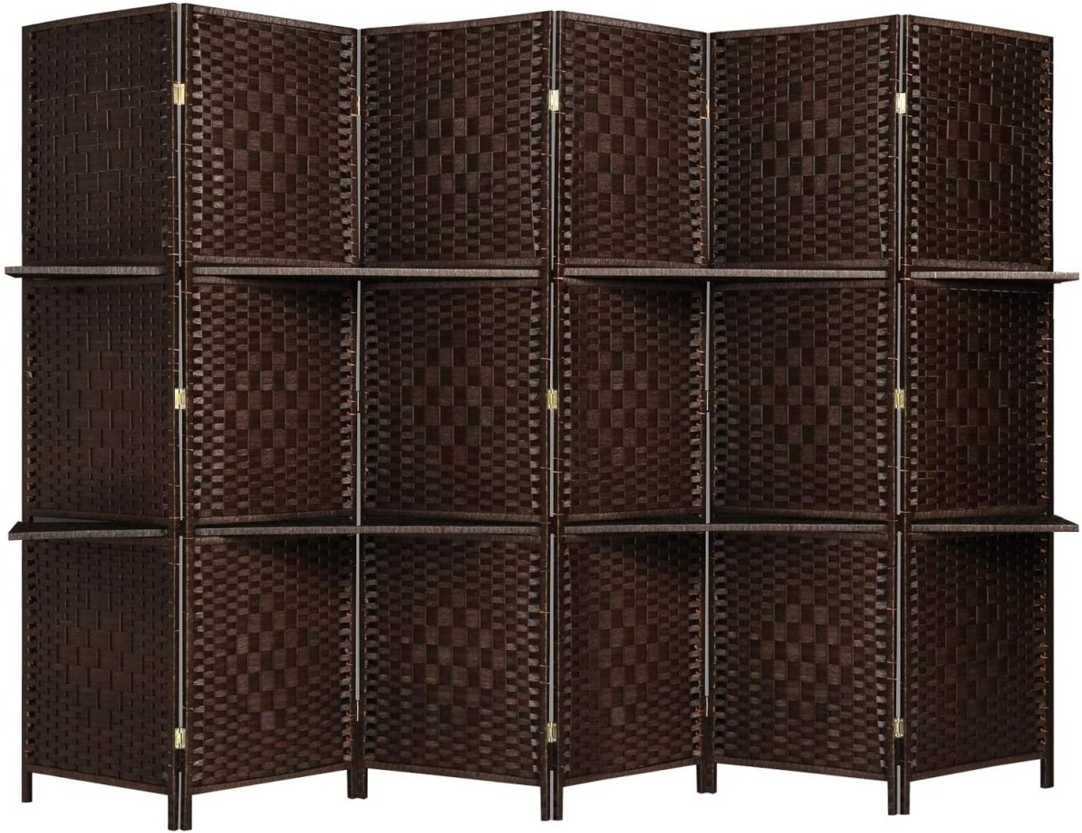 Extra Wide 6 Panels Room Divider Folding Screen Privacy Partition Wall - Any Linen