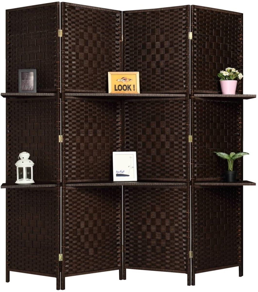 Extra Wide 6 Panels Room Divider Folding Screen Privacy Partition Wall - Any Linen