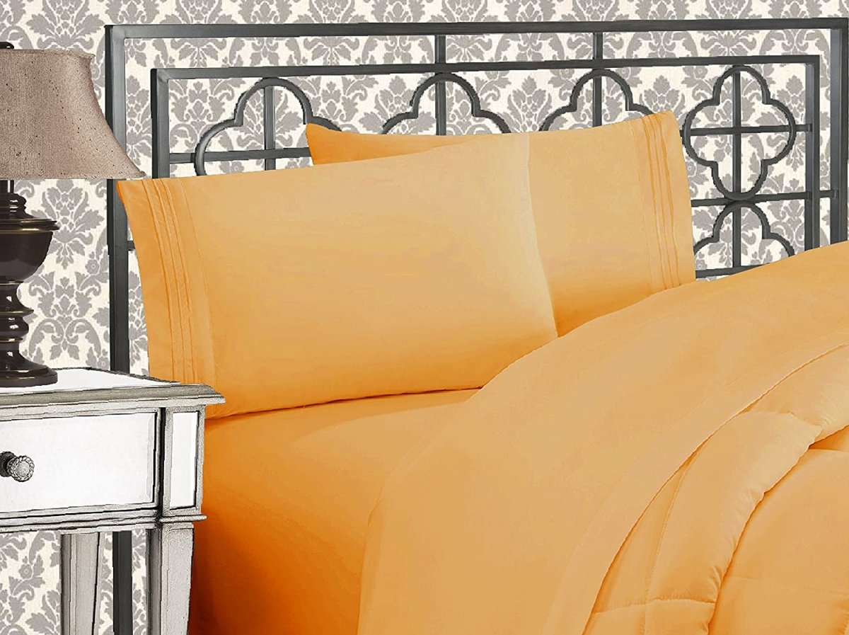 Luxurious 1500 Thread Count Softest Premium Wrinkle Fade Resistant 4 pcs Bed Sheet Set - Any Linen