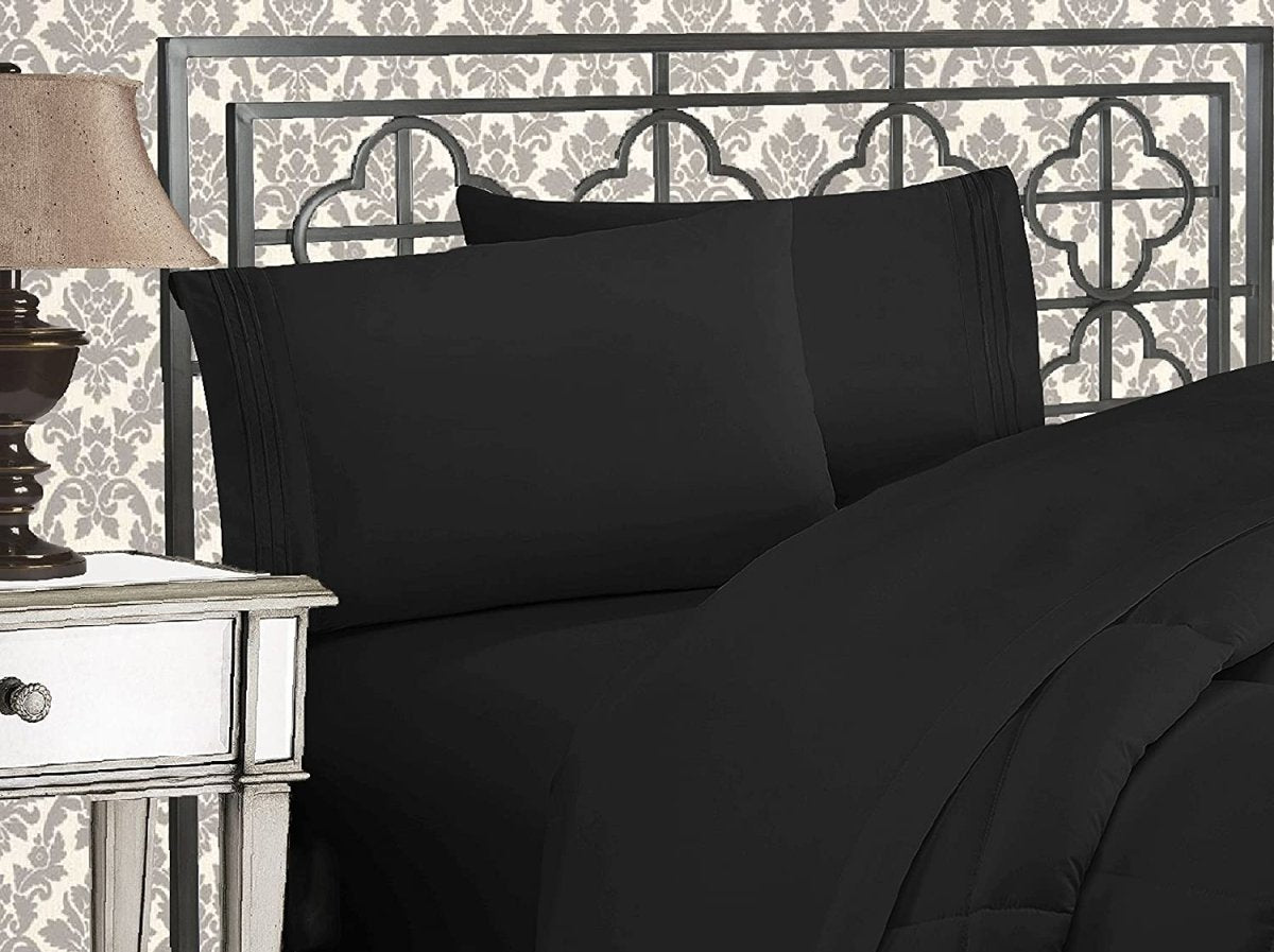 Luxurious 1500 Thread Count Softest Premium Wrinkle Fade Resistant 4 pcs Bed Sheet Set - Any Linen