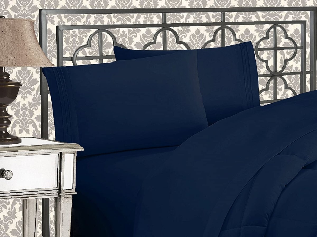 Luxurious 1500 Thread Count Softest Premium Wrinkle Fade Resistant 4 pcs Bed Sheet Set - Any Linen