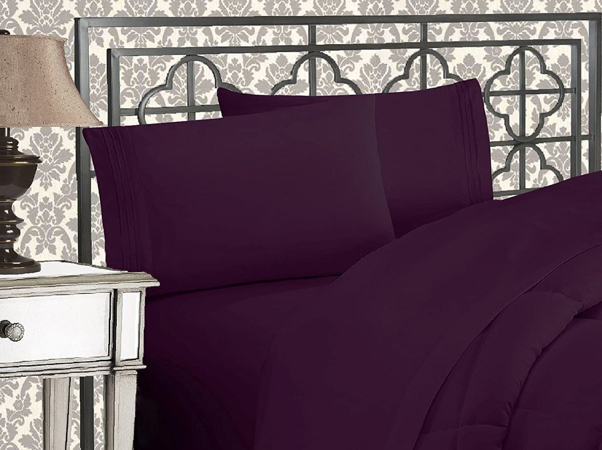 Luxurious 1500 Thread Count Softest Premium Wrinkle Fade Resistant 4 pcs Bed Sheet Set - Any Linen