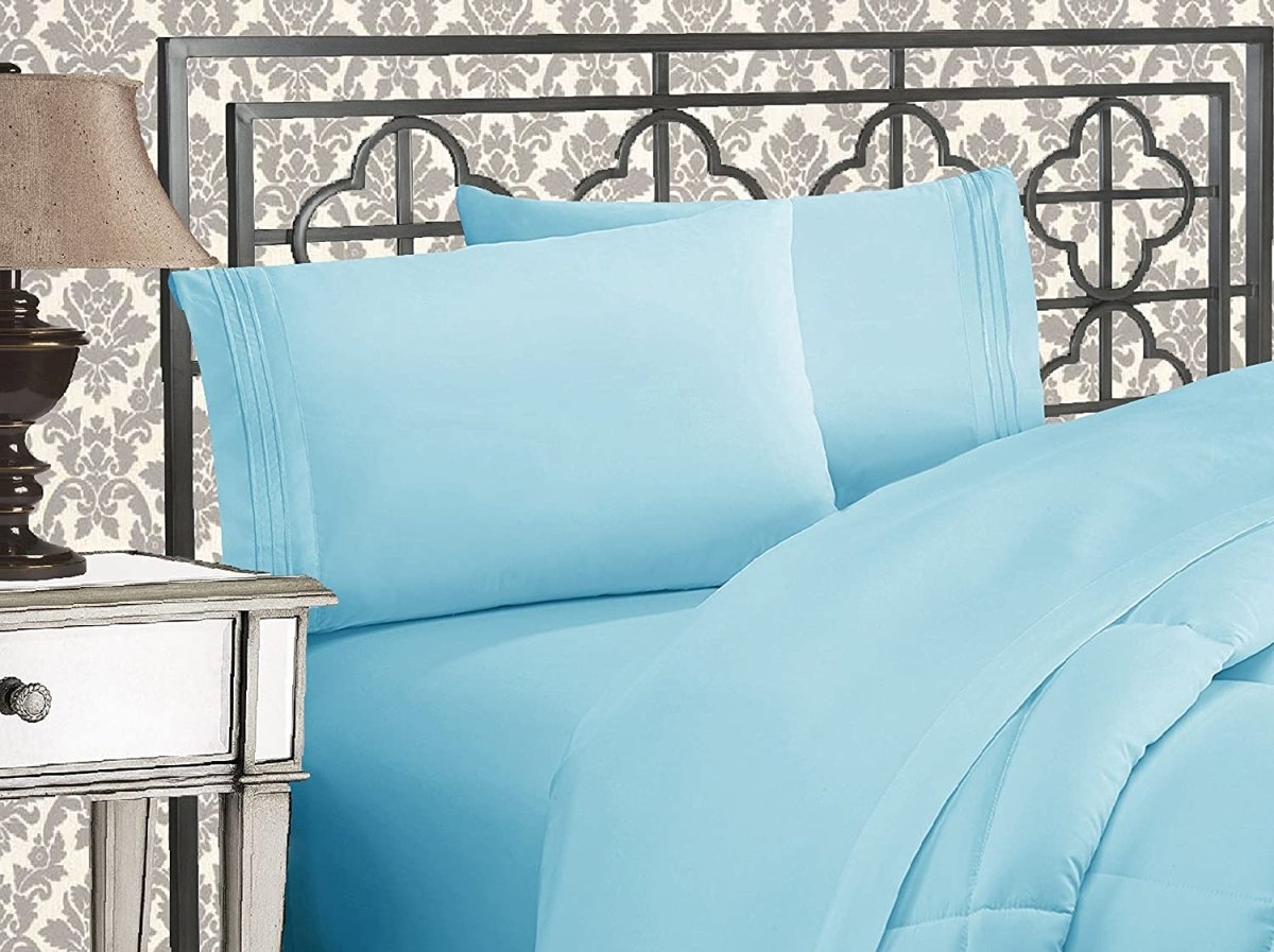 Luxurious 1500 Thread Count Softest Premium Wrinkle Fade Resistant 4 pcs Bed Sheet Set - Any Linen