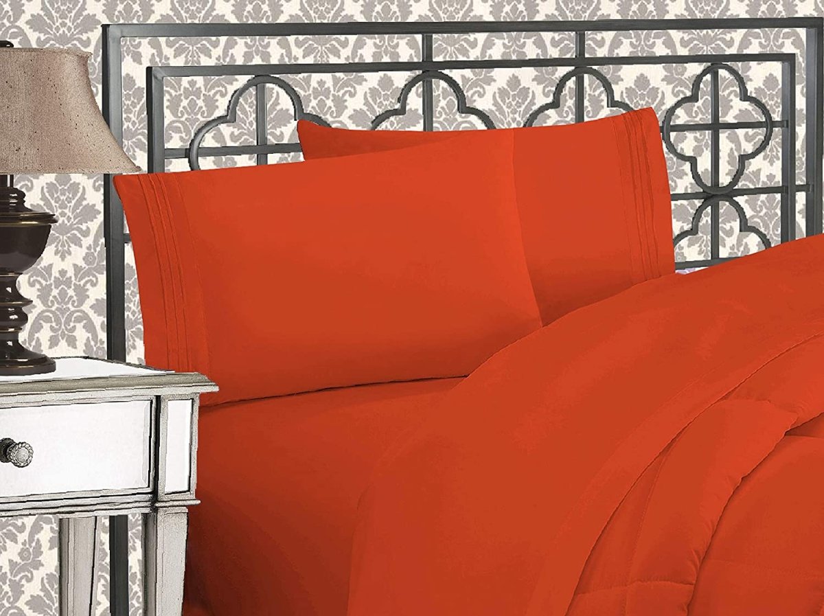 Luxurious 1500 Thread Count Softest Premium Wrinkle Fade Resistant 4 pcs Bed Sheet Set - Any Linen