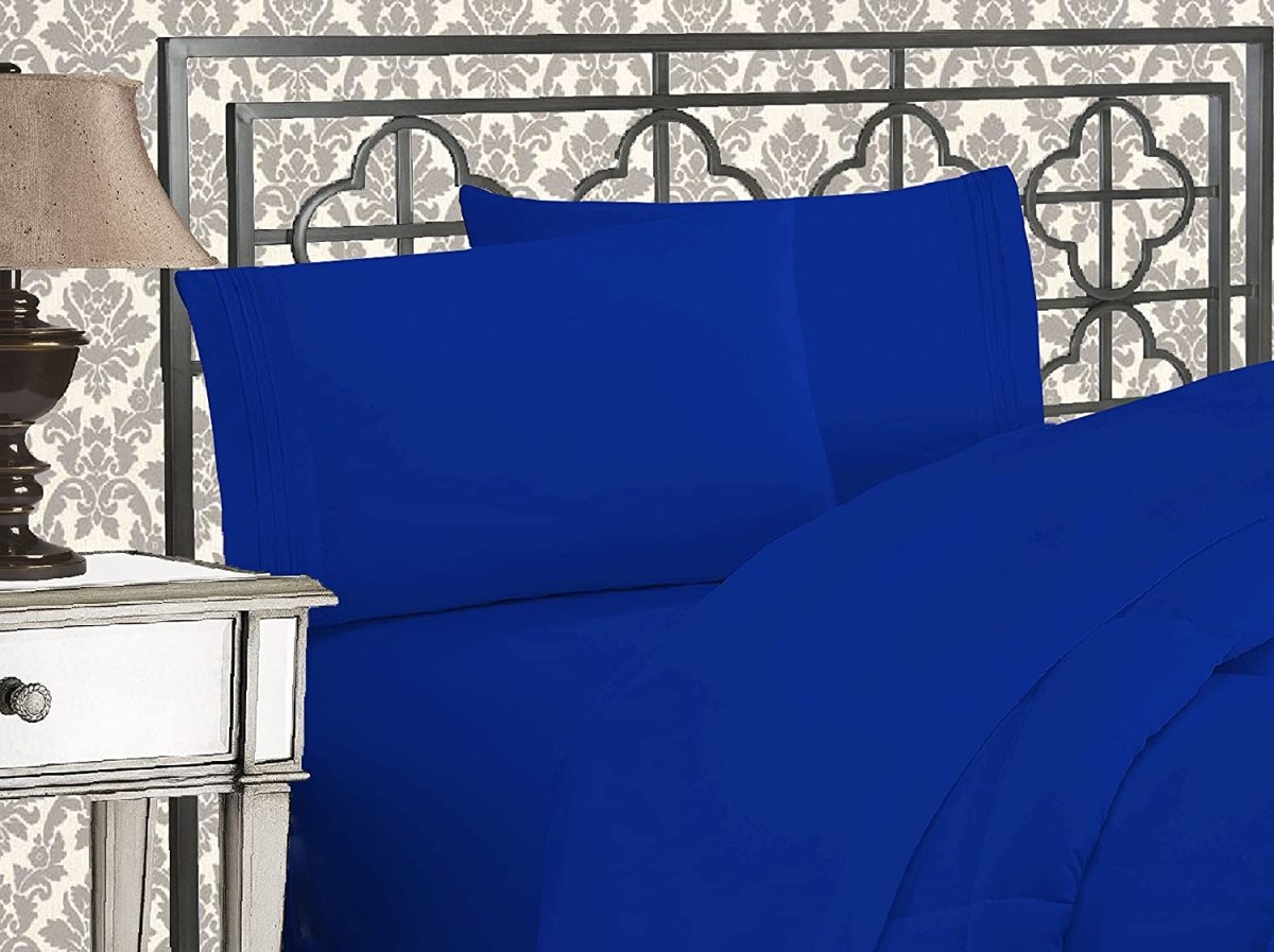 Luxurious 1500 Thread Count Softest Premium Wrinkle Fade Resistant 4 pcs Bed Sheet Set - Any Linen