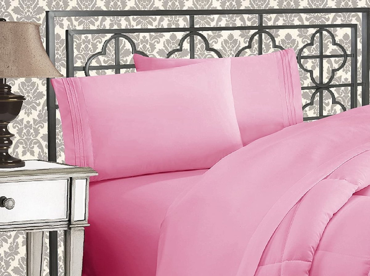 Luxurious 1500 Thread Count Softest Premium Wrinkle Fade Resistant 4 pcs Bed Sheet Set - Any Linen