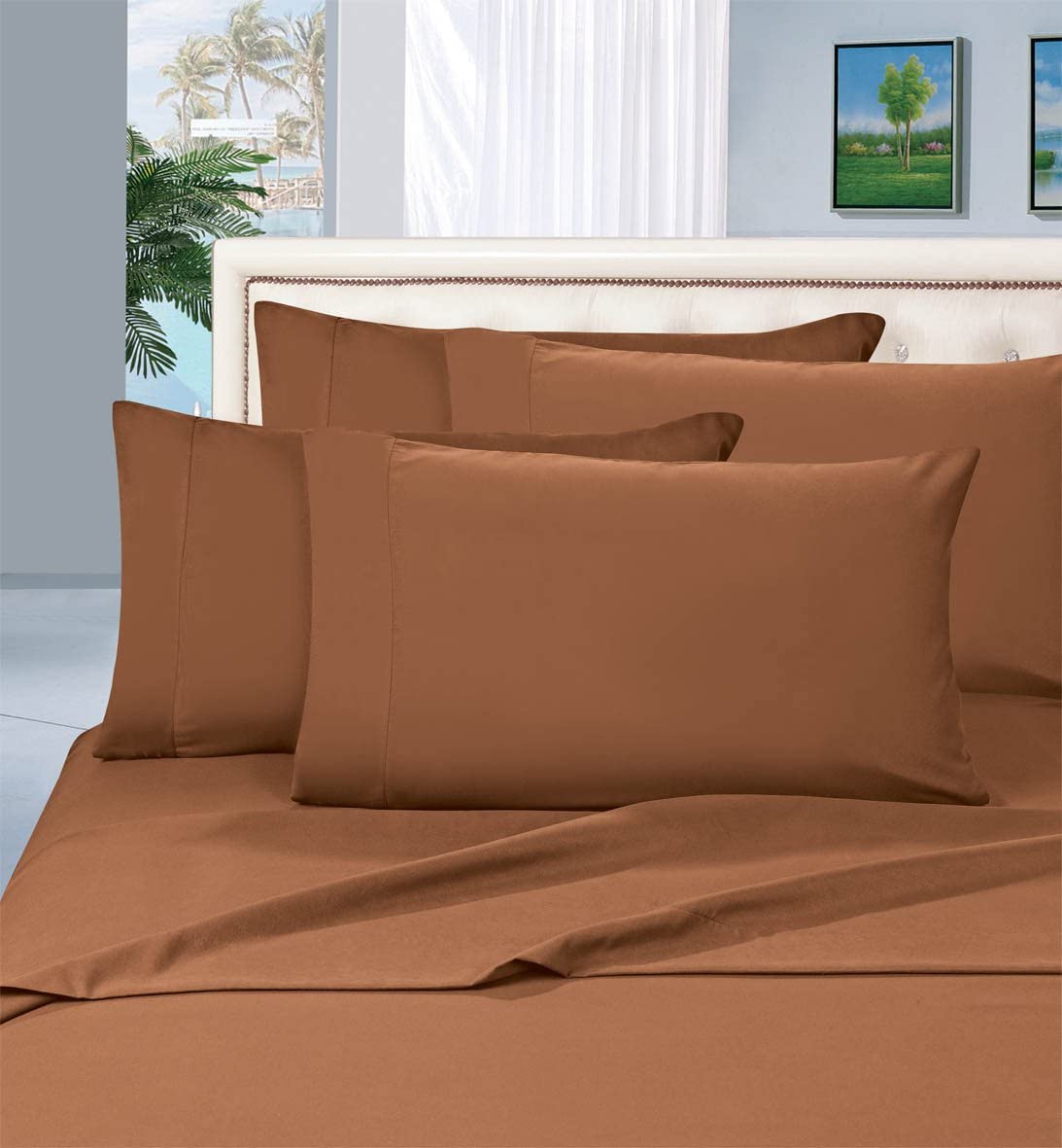 Luxury 1500 Thread Count Egyptian Quality Silky Soft Wrinkle Resistant 6pcs Bed Sheet Set - Any Linen