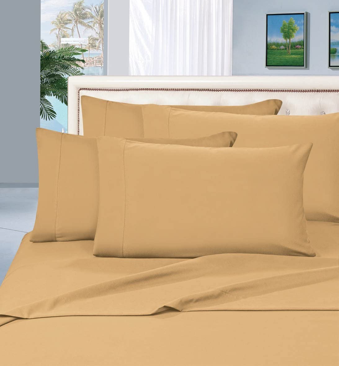 Luxury 1500 Thread Count Egyptian Quality Silky Soft Wrinkle Resistant 6pcs Bed Sheet Set - Any Linen
