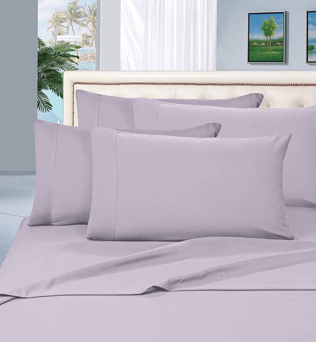 Luxury 1500 Thread Count Egyptian Quality Silky Soft Wrinkle Resistant 6pcs Bed Sheet Set - Any Linen