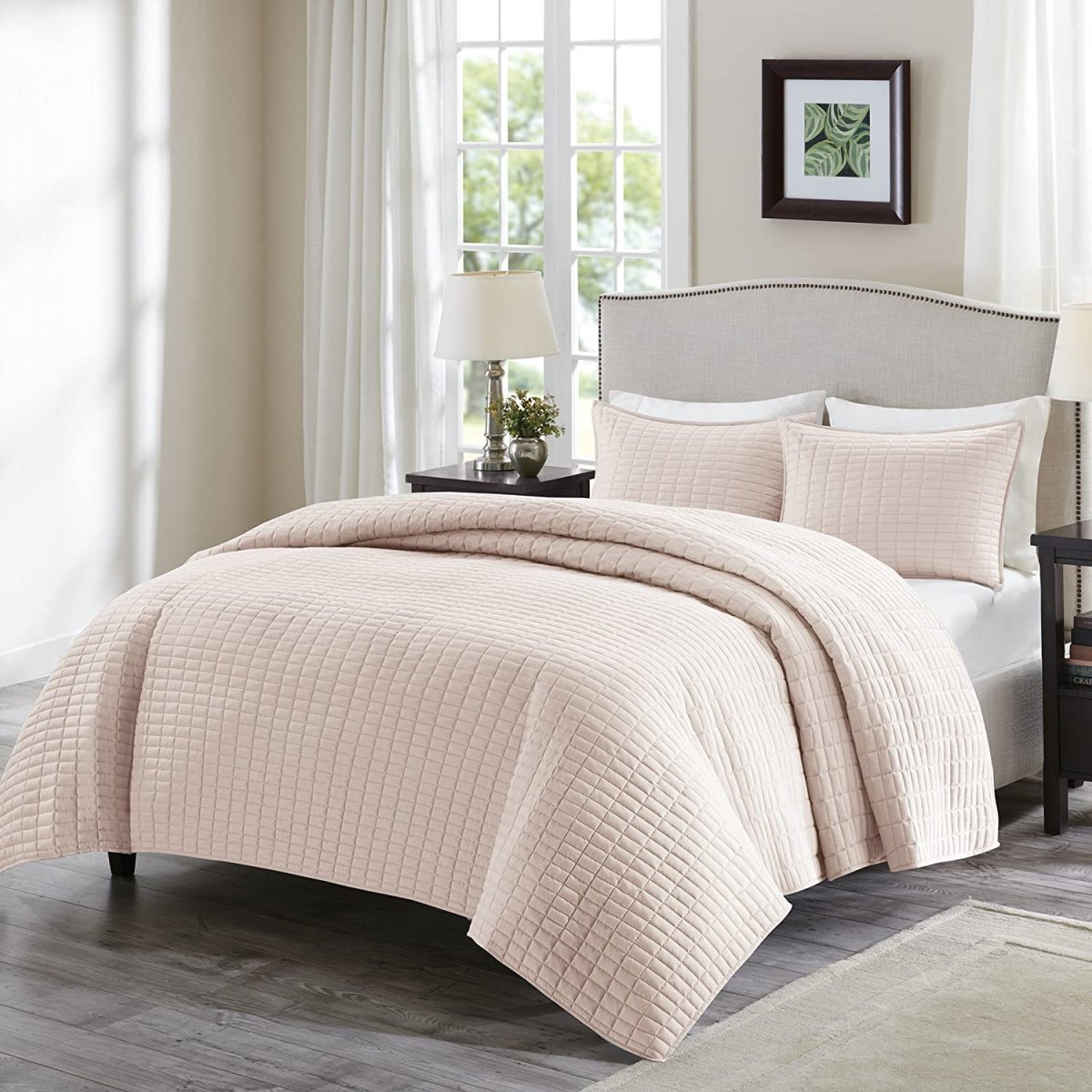 Luxury Double Sided Stitching Design Quilt Set All Season Lightweight Coverlet Bedspread - Any Linen