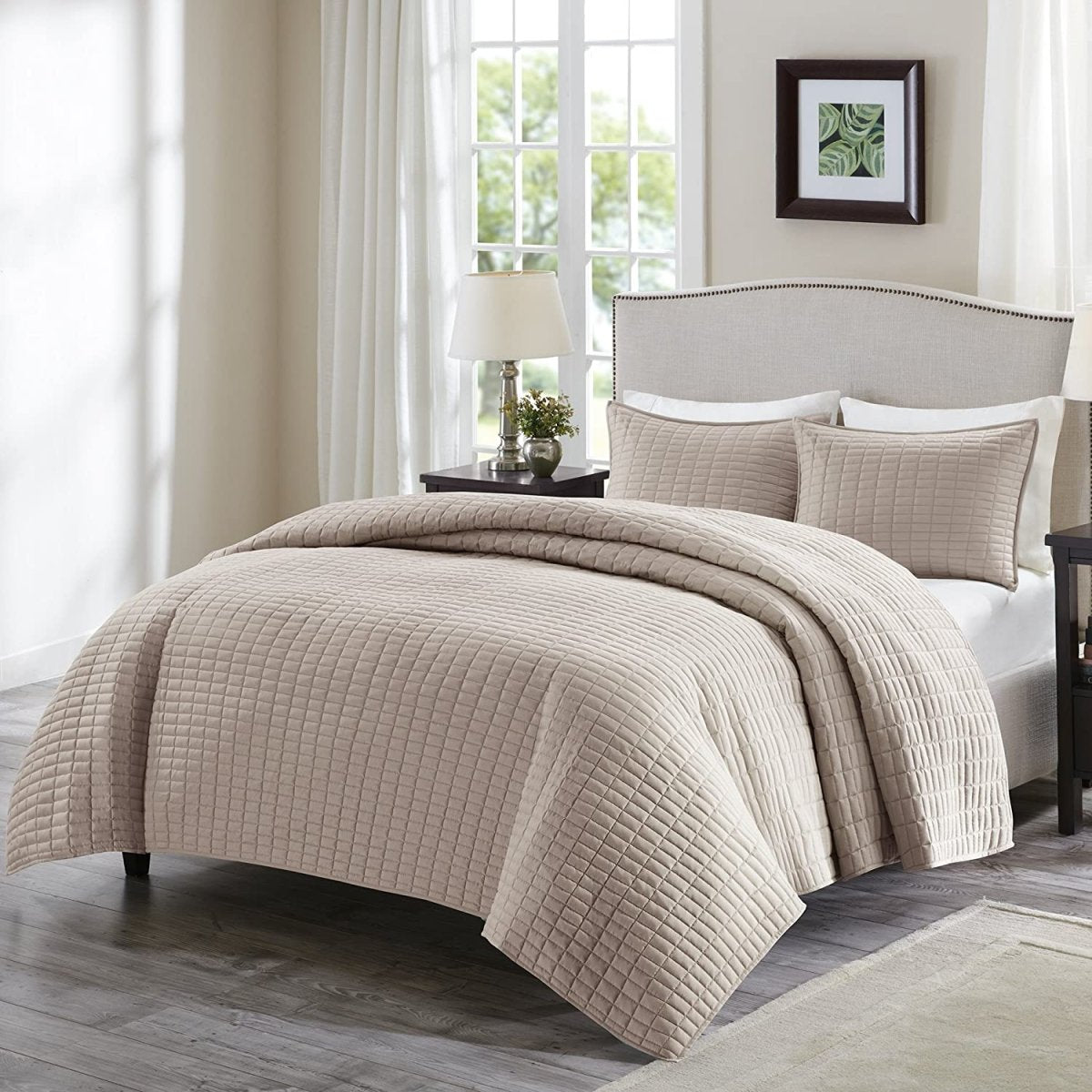 Luxury Double Sided Stitching Design Quilt Set All Season Lightweight Coverlet Bedspread - Any Linen