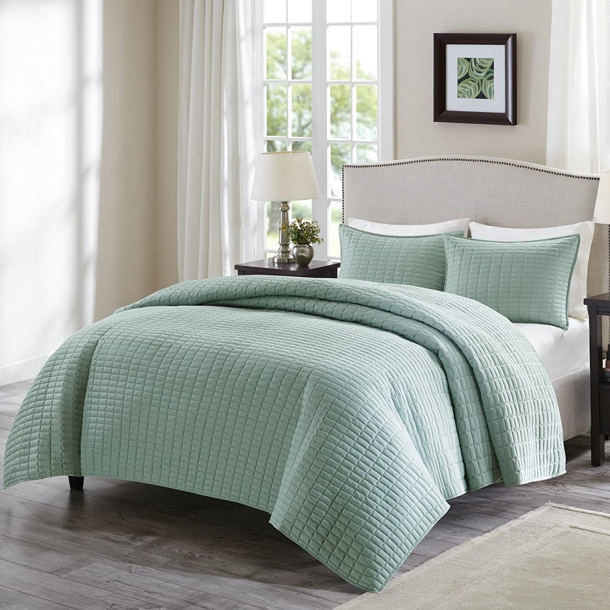 Luxury Double Sided Stitching Design Quilt Set All Season Lightweight Coverlet Bedspread - Any Linen