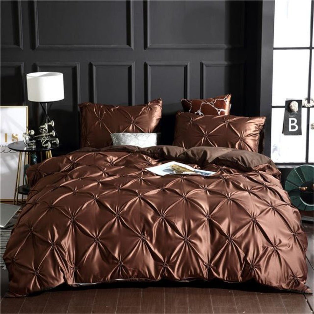 Luxury Silky Comfortable Quilt Cover Bedding Set - Any Linen
