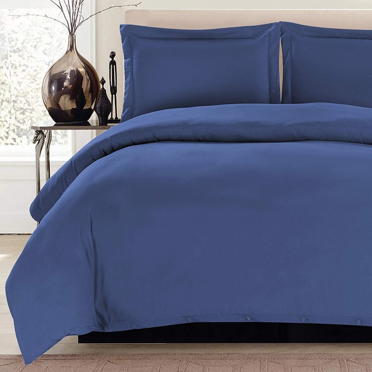 Luxury Soft 1800 Count Egyptian Collection Duvet Cover 3 pcs Set - Any Linen