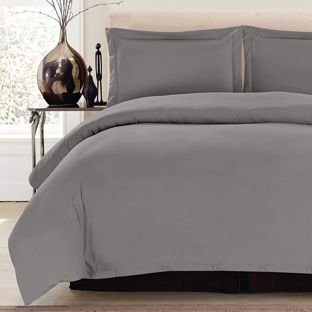 Luxury Soft 1800 Count Egyptian Collection Duvet Cover 3 pcs Set - Any Linen