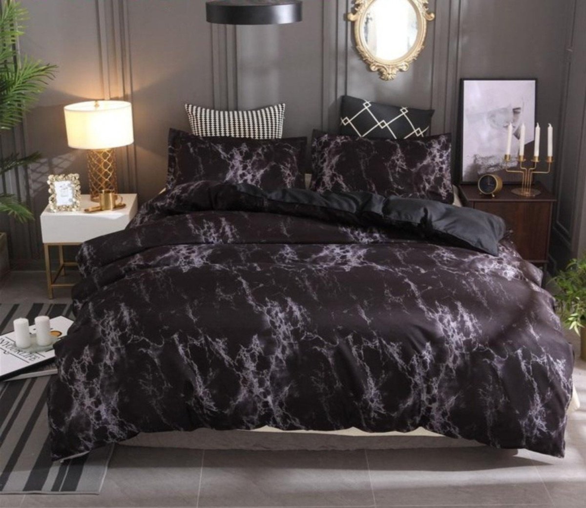 Marble Duvet Bedding Set - Any Linen