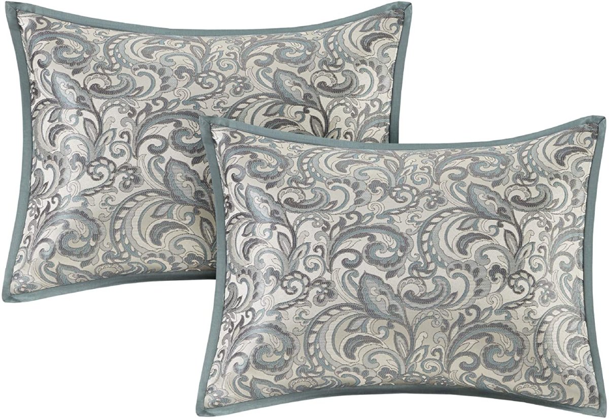 Master Bedroom 24 Piece Room in a Bag Faux Silk Hypoallergenic Down Alternative Comforter Matching Curtains - Any Linen