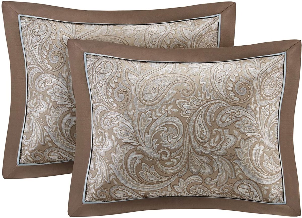 Master Bedroom 24 Piece Room in a Bag Faux Silk Hypoallergenic Down Alternative Comforter Matching Curtains - Any Linen