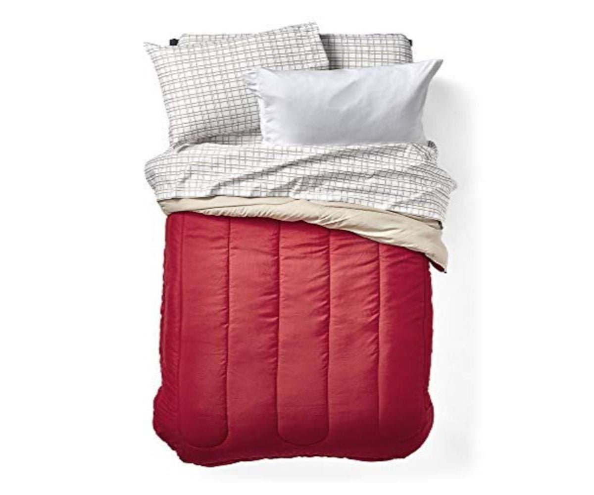 Master College Dorm Room Essentials 20 - Piece Comfort Pack Topper, Comforter, Sheets, Towels, Storage & More - Any Linen