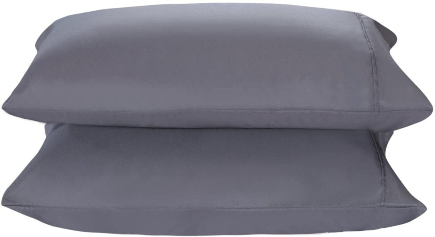 Pillowcases King Envelope Closure End Easy Fit Soft and Breathable Pack of 2 - Any Linen