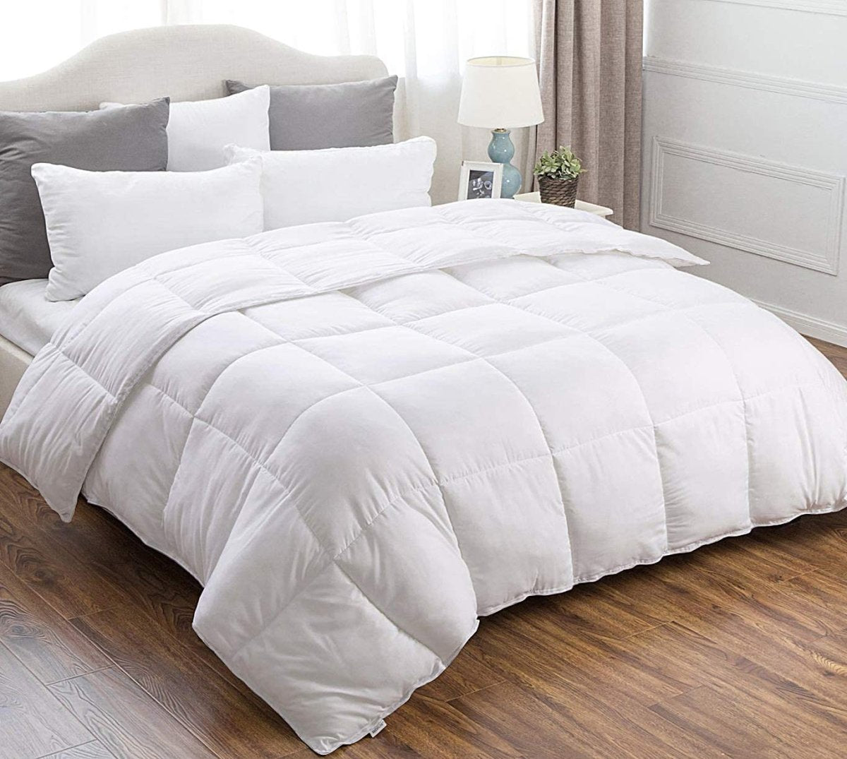 Premium Quality Heavy Quilted Stand Alone Comforter Corner Tabs Hypoallergenic - Any Linen