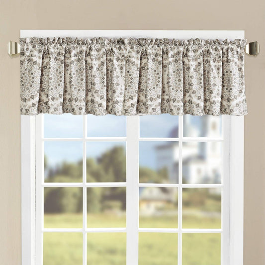 Printed Valance 2 Panels Set - Any Linen