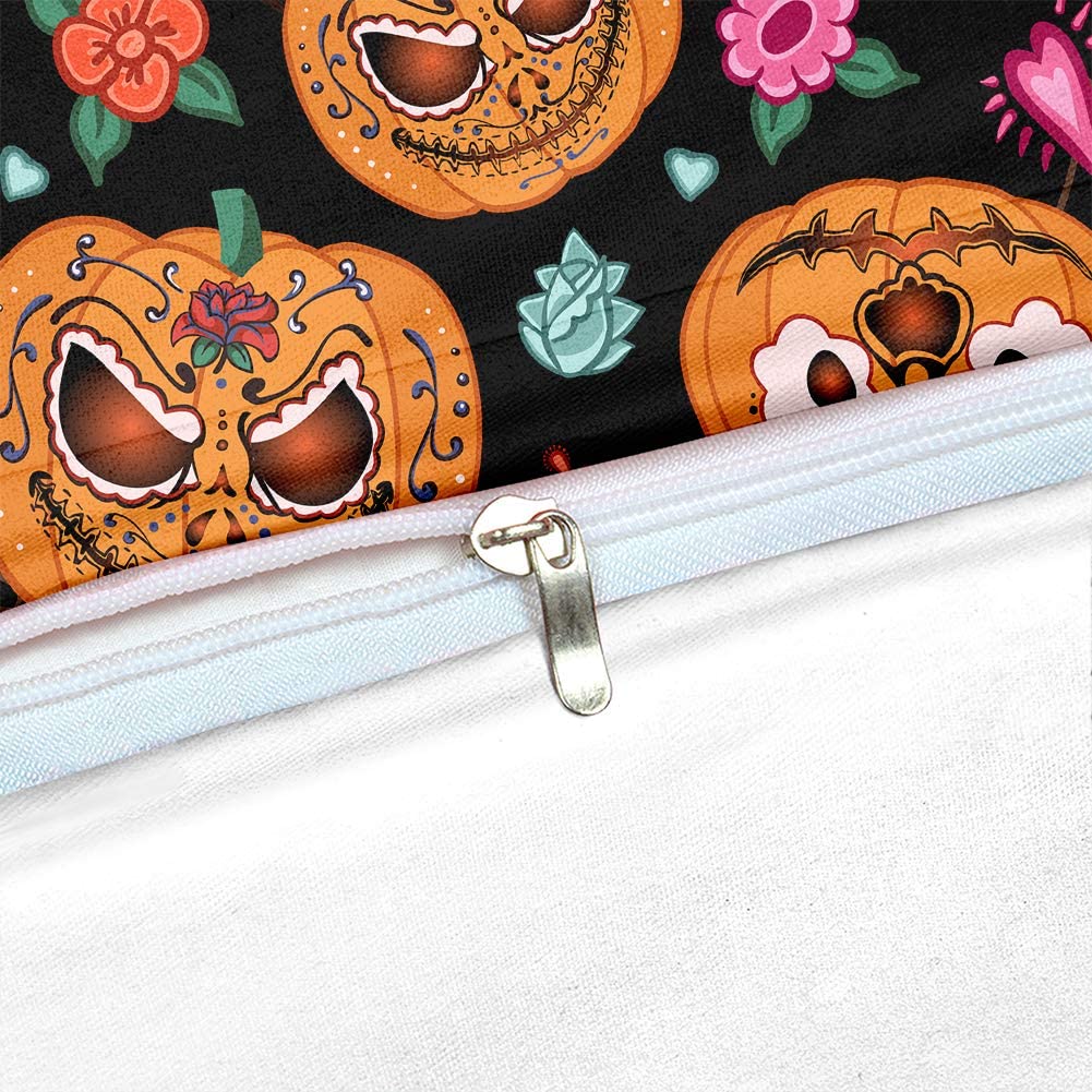 Pumpkin Cartoon Halloween Duvet Cover Set - Any Linen