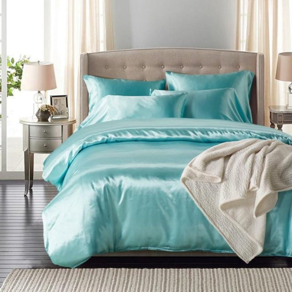 Satin Luxury Style Duvet Cover Bedding Set - Any Linen