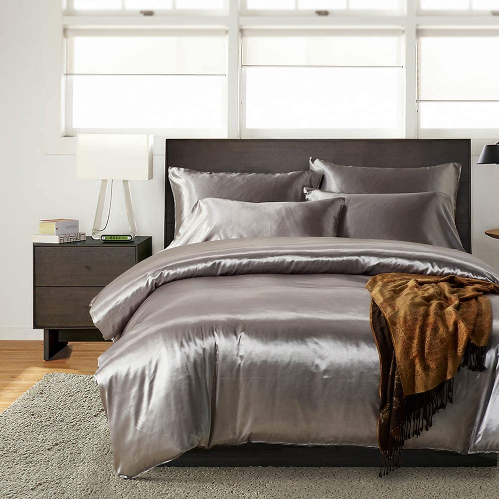 Satin Luxury Style Duvet Cover Bedding Set - Any Linen