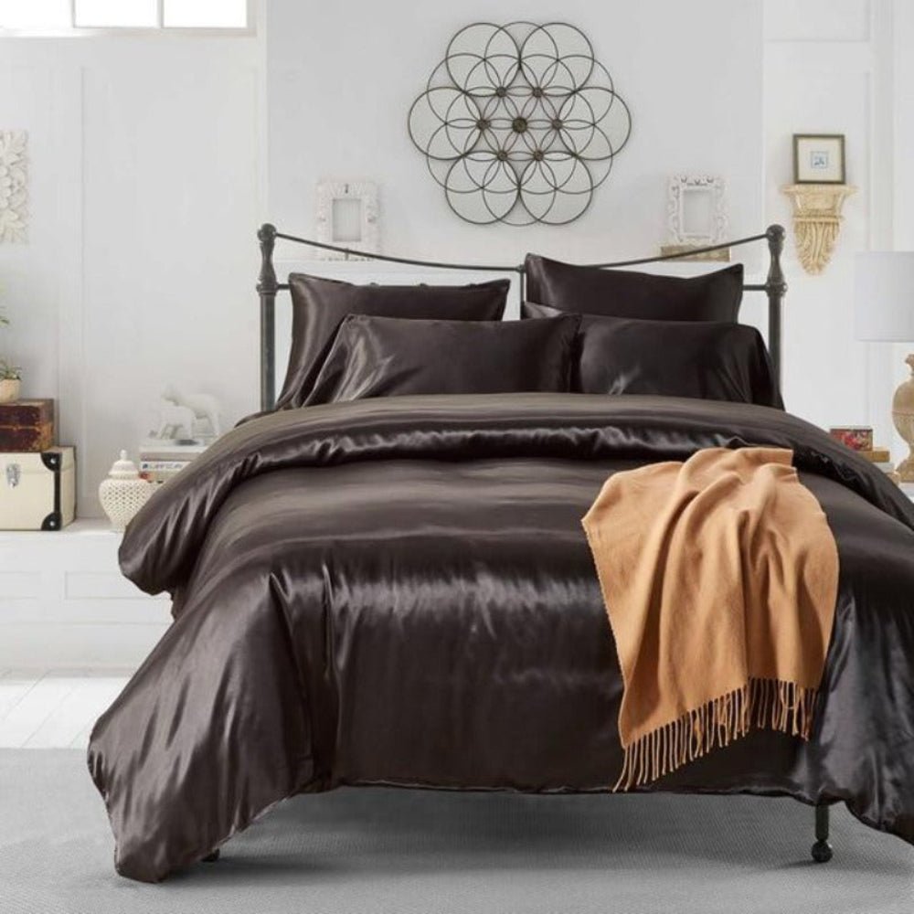 Satin Luxury Style Duvet Cover Bedding Set - Any Linen