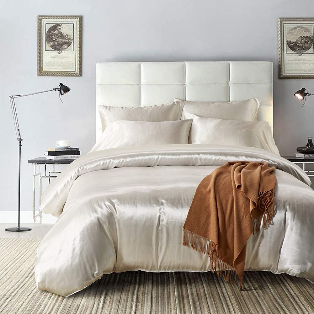 Satin Luxury Style Duvet Cover Bedding Set - Any Linen