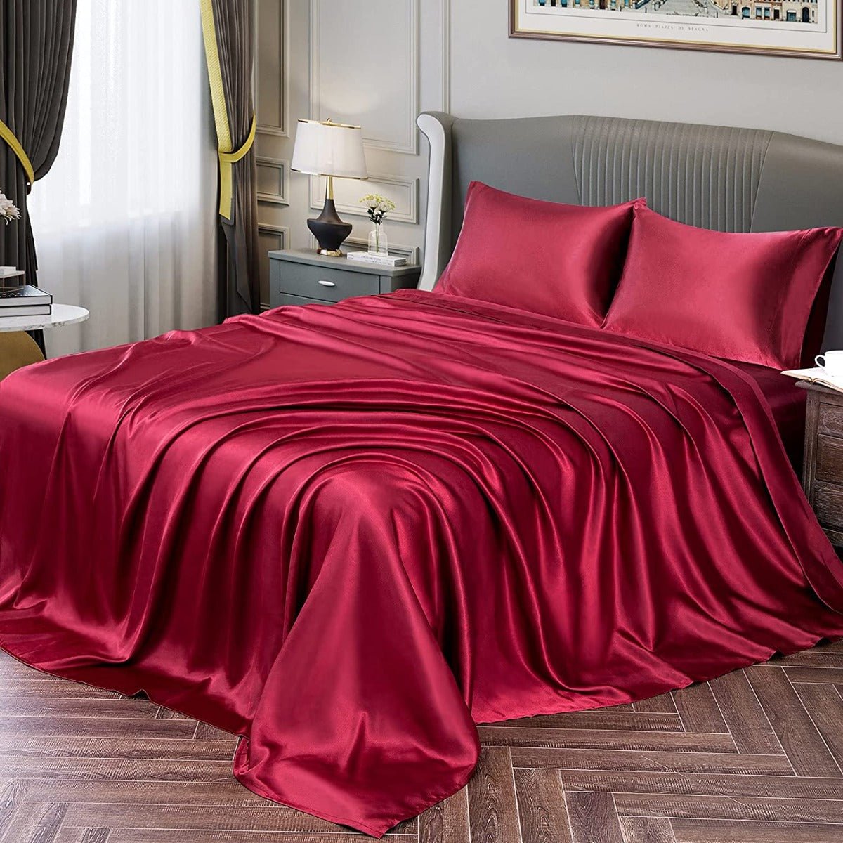 Satin Sheets – Luxuriously Soft, Silky Bedding with Deep Pockets - Any Linen